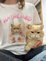 Custom pet T-shirts, short-sleeved cotton shirts with dog and cat photos - 图片 2